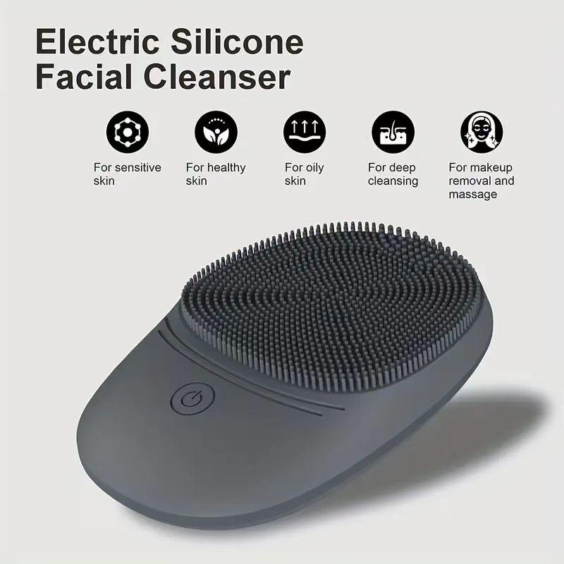 Sudsmith Scrub electric face brush for men, light beige silicone head